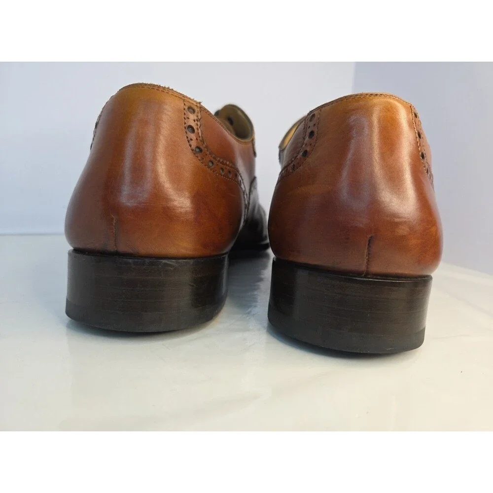 Magnanni Brogue Medallion Cap Toe Oxford Torba Men's Dress Shoes 12 M 13975 EUC
